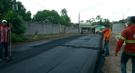 Prefeitura conclui pavimentação na Avenida Mar Egeu, no Pantanal