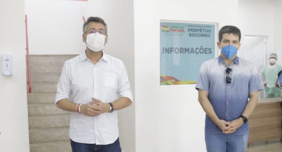 Prefeito de Macapá e senador Randolfe Rodrigues visitam UBS Perpétuo Socorro