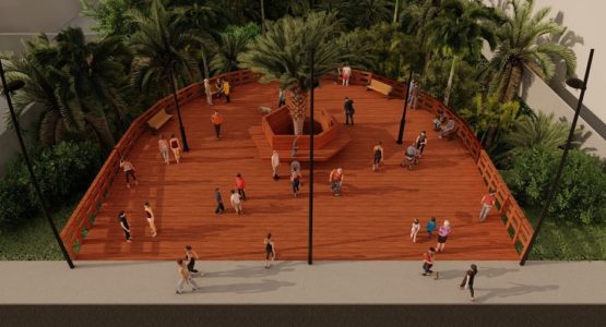 Prefeitura de Macapá inicia construção de deck para área de convívio social