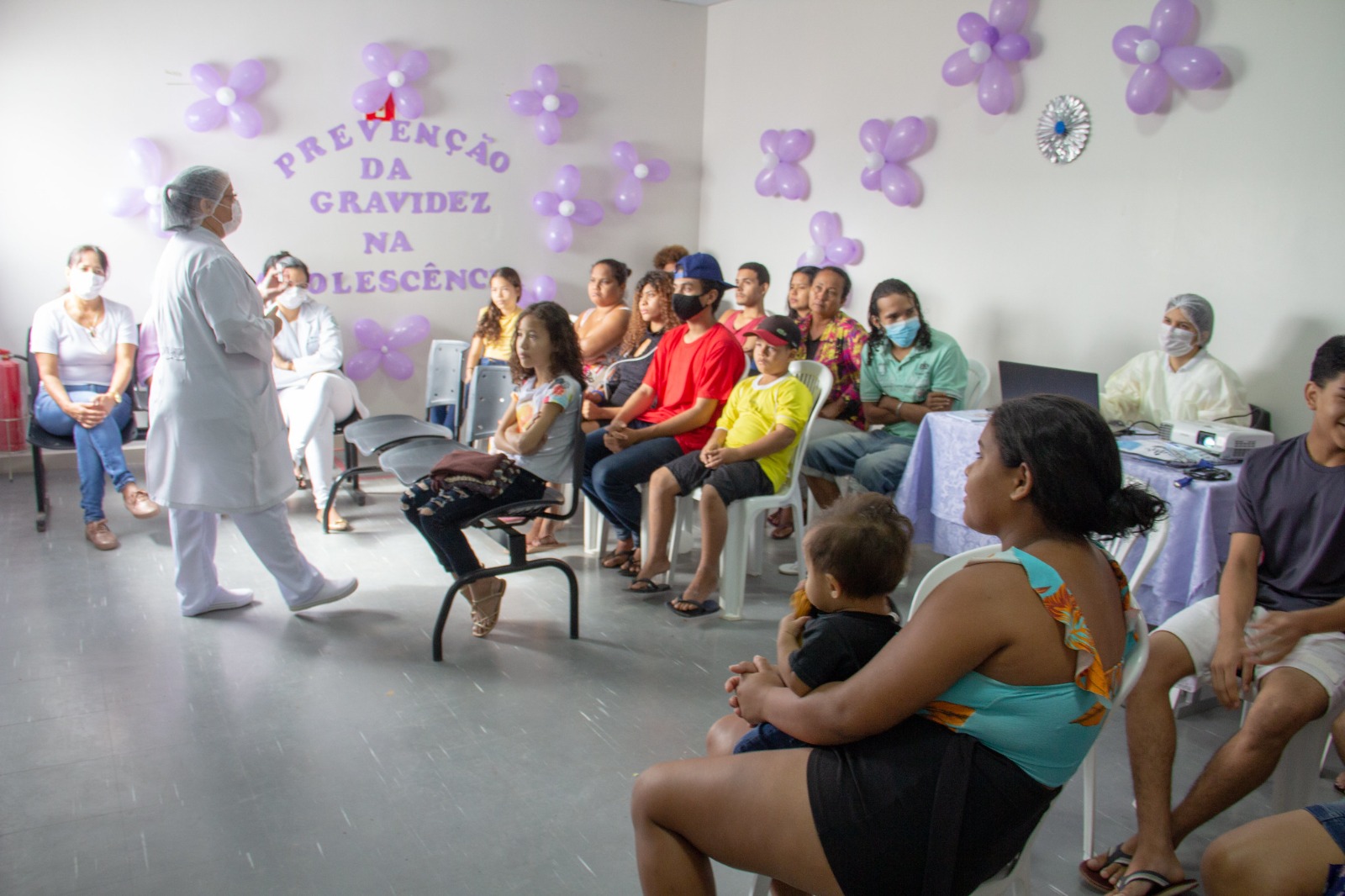 Adolescentes Participam De Ação Na Ubs Macapaba Sobre Prevenção Da Gravidez Na Adolescência E 