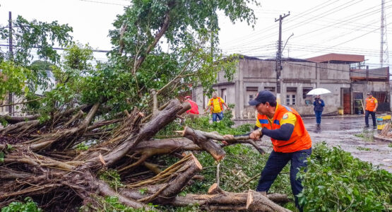 Defesa Civil Municipal monitora pontos de alagamentos da capital durante fortes chuvas desta quarta-feira (26)