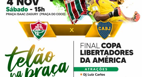 Praça do Coco vai virar palco de torcida e festa na final da Copa Libertadores do Brasil