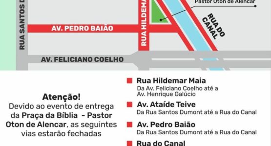 Prefeitura de Macapá interdita vias para entrega da praça da Bíblia e show nacional de cantora gospel 