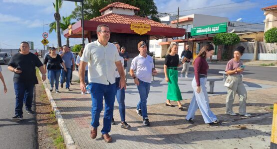 Comitiva Municipal inspeciona a Orla de Macapá