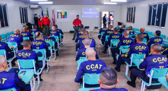 Guarda Municipal realiza aula inaugural para treinamento de manuseio de armas