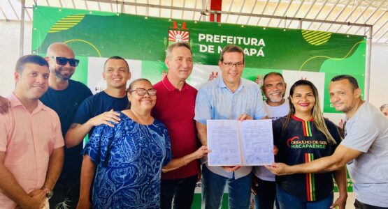 Prefeito Dr. Furlan e senador Lucas Barreto assinam Ordem de Serviço para pavimentação de vias no bairro Renascer