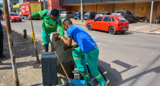 Prefeitura de Macapá realiza limpeza de vias e ações do Plano de Inverno nos bairros do Perpétuo Socorro e Congós