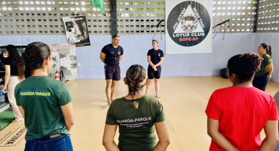 Programação do mês das mulheres inicia com curso de defesa pessoal para guarda-parques do Bioparque da Amazônia  